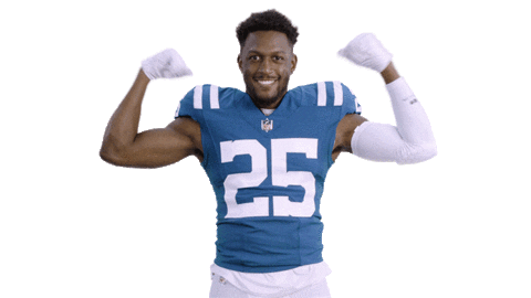 Flexing Marlon Mack Sticker by Indianapolis Colts.gif