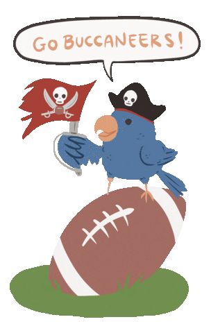 Super Bowl Football Sticker.gif