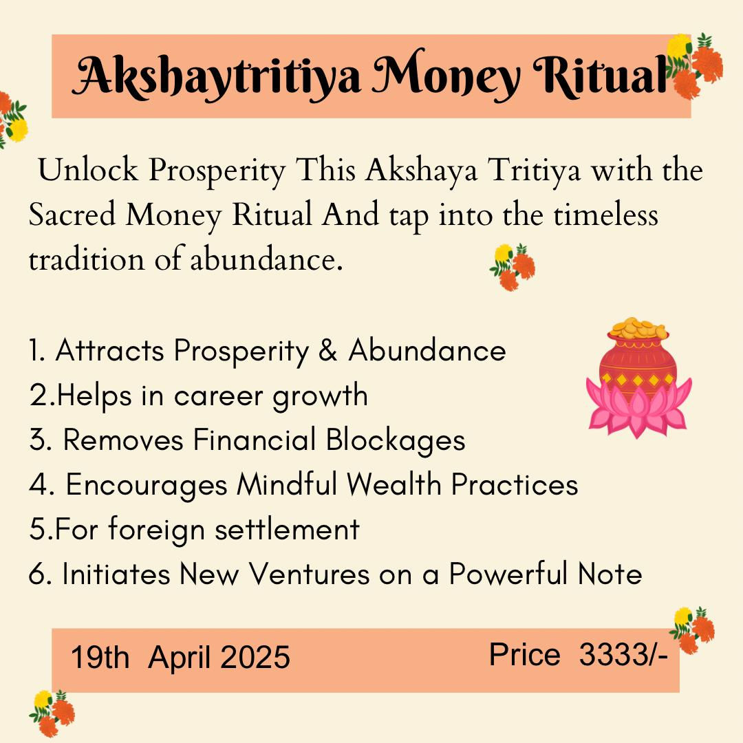 Akshay Tritiya Money Ritual