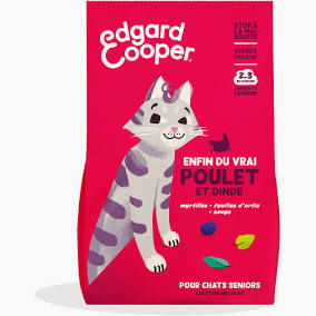 EDGAR & COOPER CHAT SENIOR POULET DINDE 2 KG