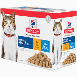 HILLS CHAT PACK STERILISED POULET/POISSON 12 X 85 GR