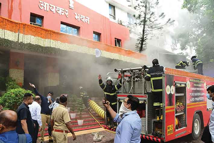 Employee says the fire alarm did not go off