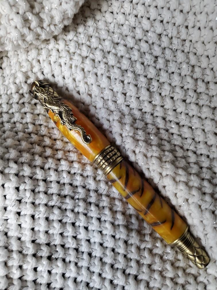 Thumbnail: Dragon Fountain Handmade Pinecone Pen