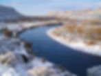 Snow on the San Juan River