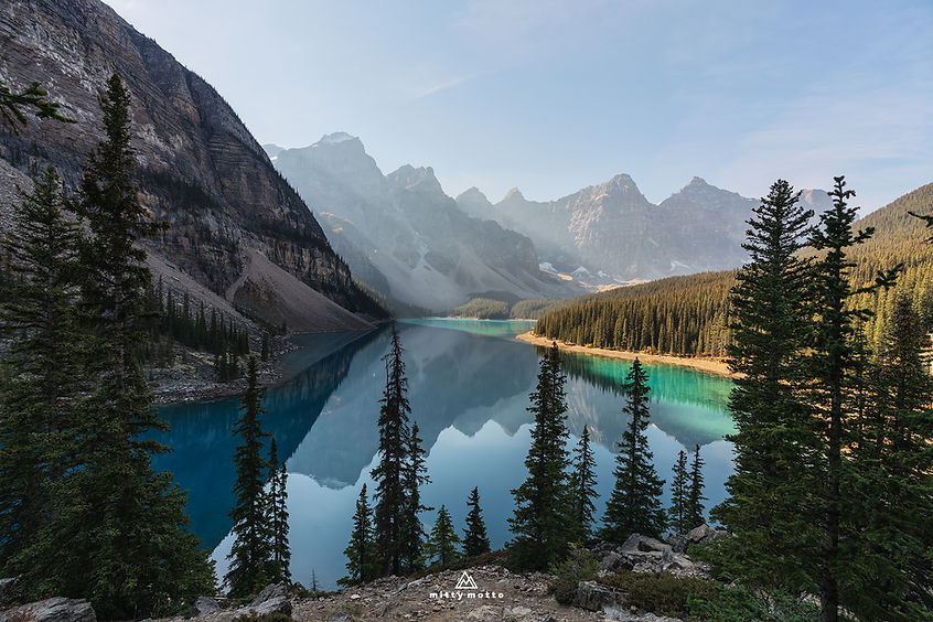 Moraine Lake in Banff National Park , Canada