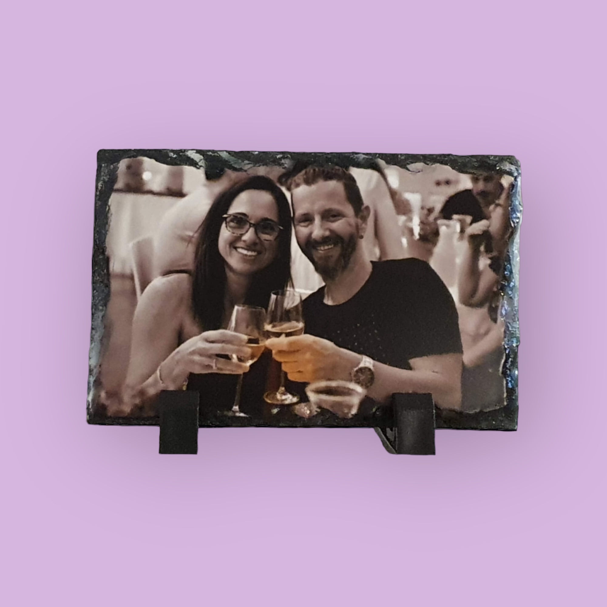 אבן בזלת עם הדפסה אישית