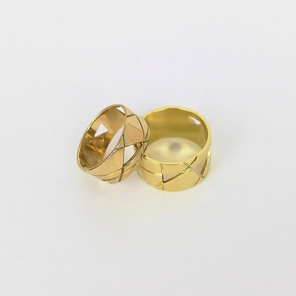 Thumbnail: Ring "Geometric lines"