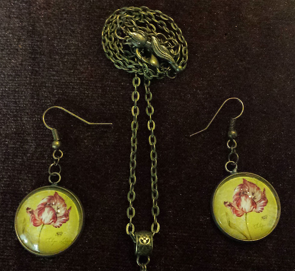 Thumbnail: Antique Bronze Tulip Set Model No. 12