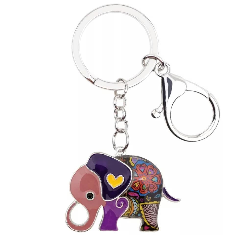 Thumbnail: Colourful Elephant Key Chain