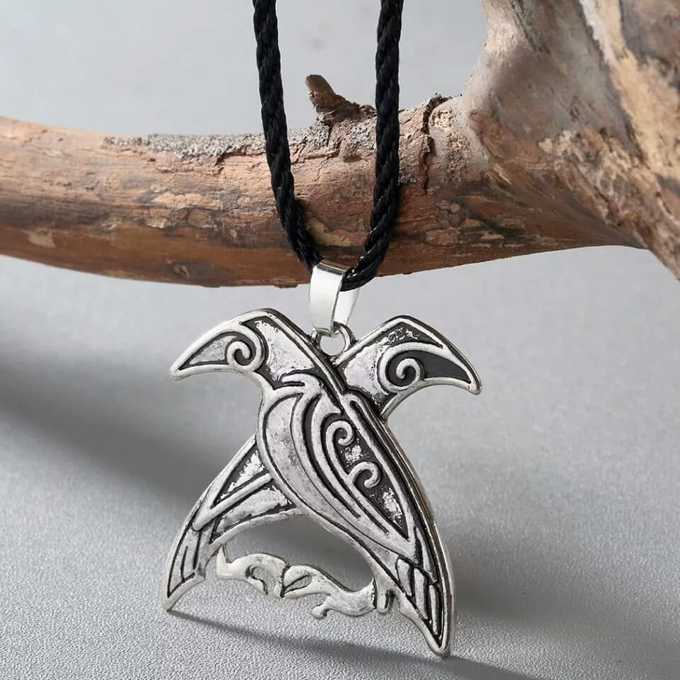 Thumbnail: Odin's Ravens Pendant