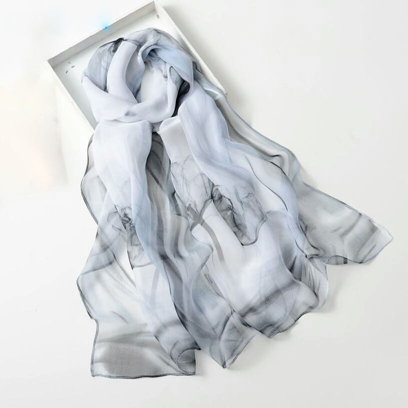 Thumbnail: Tulip Scarf 4  100% Silk Feel Polyester