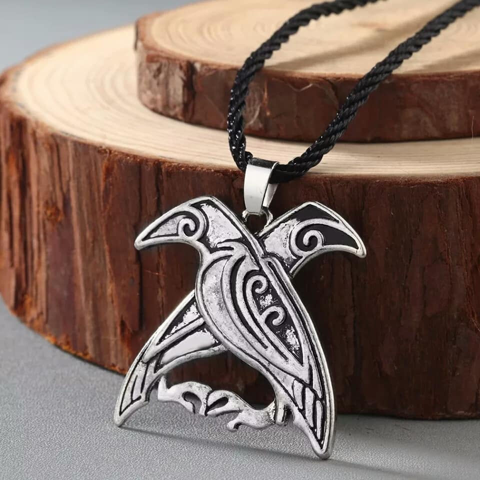 Thumbnail: Odin's Ravens Pendant