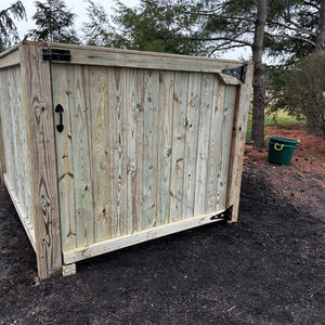 Trashcan Enclosures & Custom Fences