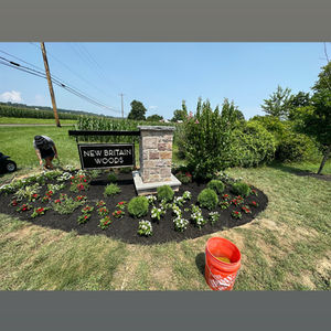 Landscaped Garden and Mailboxes