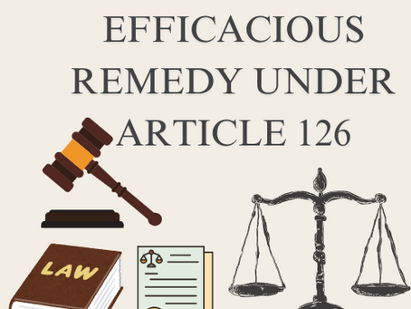 🎯SUSPENSION IS VITIATED: NEW INTERPRETATION OF EFFICACIOUS REMEDY FOR ARTICLE 226🛡️