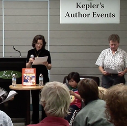 Cynthia Chin-Lee speaks at book launch of Operation Marriage at Kepler’s Bookstore