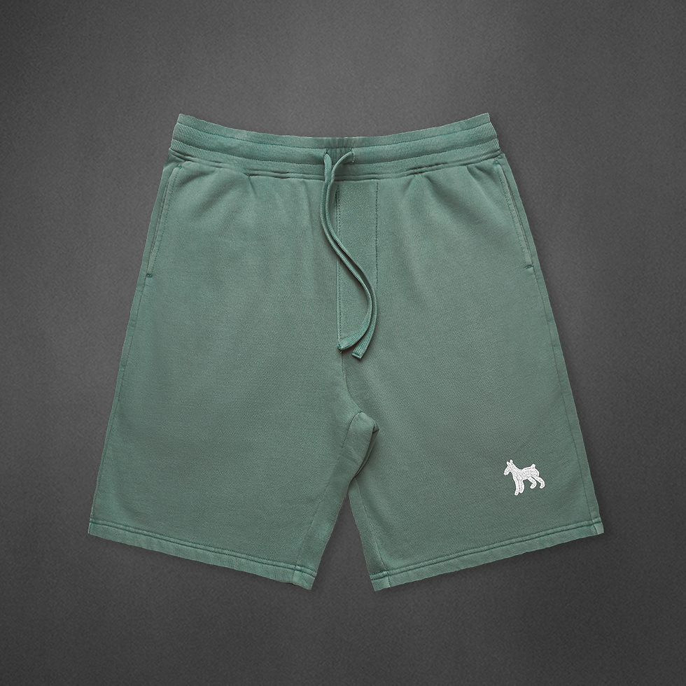 Alpine Green Washed Shorts