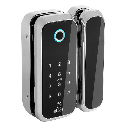 מנעול חכם Elock Crystal המשלב אפליקציה, טביעת אצבע, קוד אישי וצ׳יפ