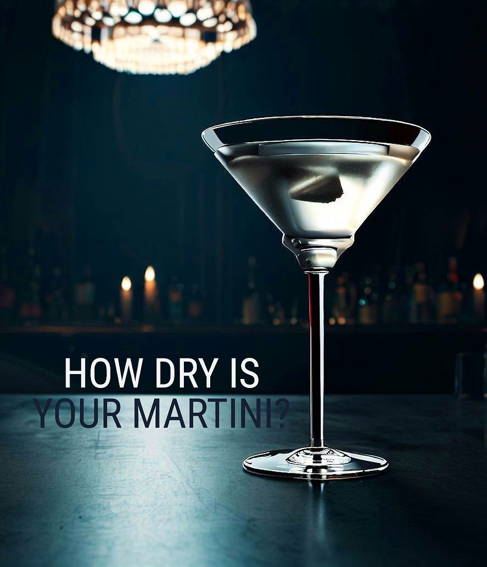 How much vermouth in a gin martini?
