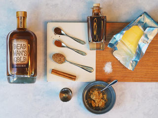 Hot buttered rum recipe with Dead Man’s Gold spiced rum