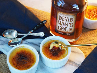 How to Make a Spiced Rum Crème Brûlée with Stone Pine's Dead Man's Gold