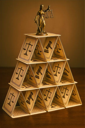 A legal house of cards. Built on a foundation of falsehood. Odtojan Bryl Lawyers Blog 