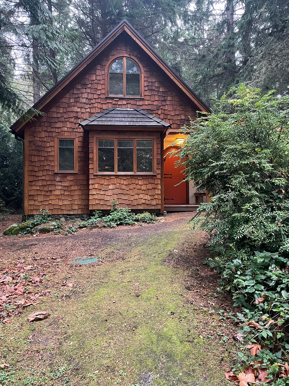 I was unprepared for the complete charm of my cabin with a woodburning stove.