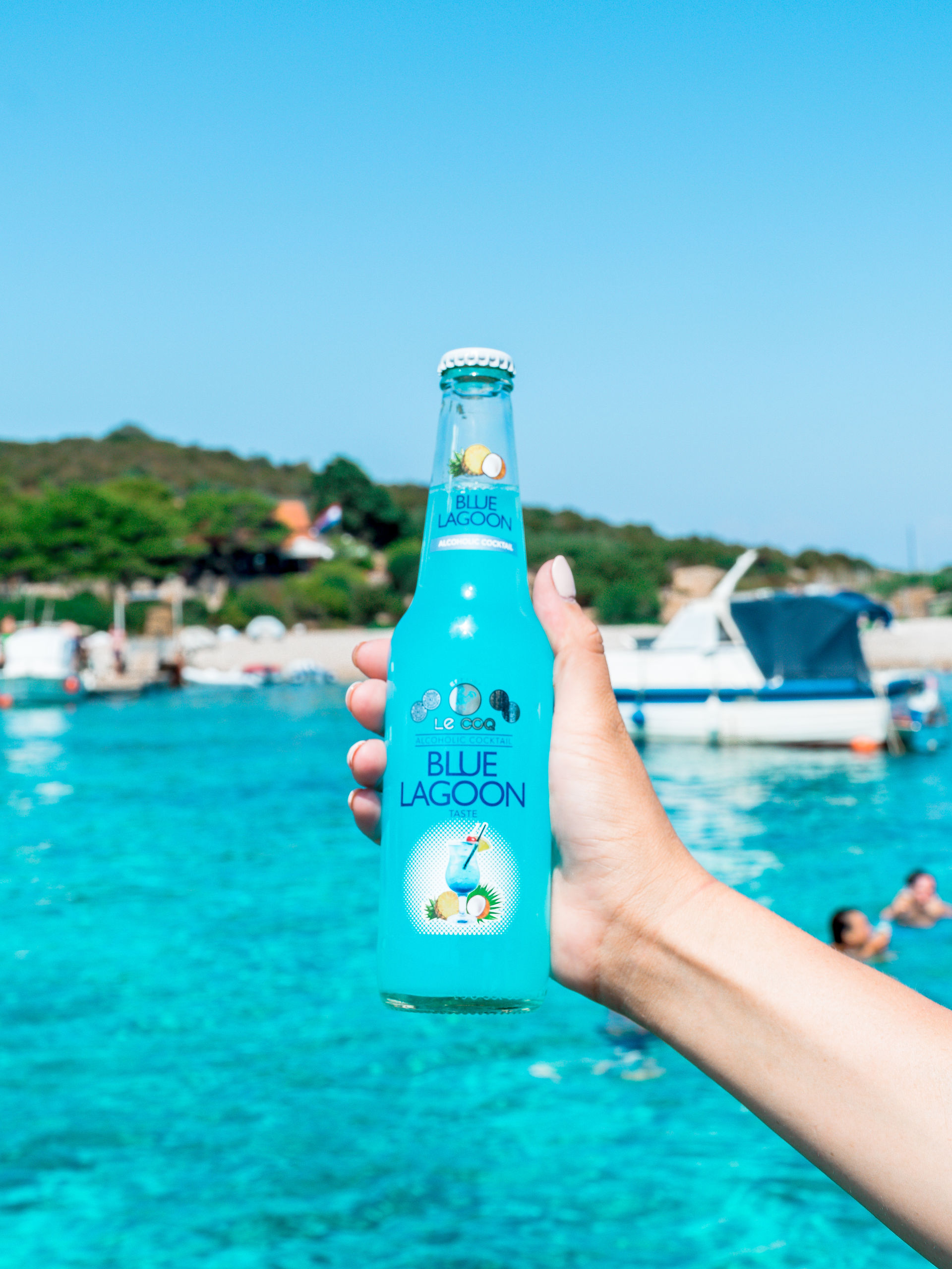 The Blue Lagoon of Drvenik and Krknjasi islands in Croatia