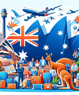 DALL·E 2024-01-06 06.49.53 - An image representing Australia for a visa consulting website