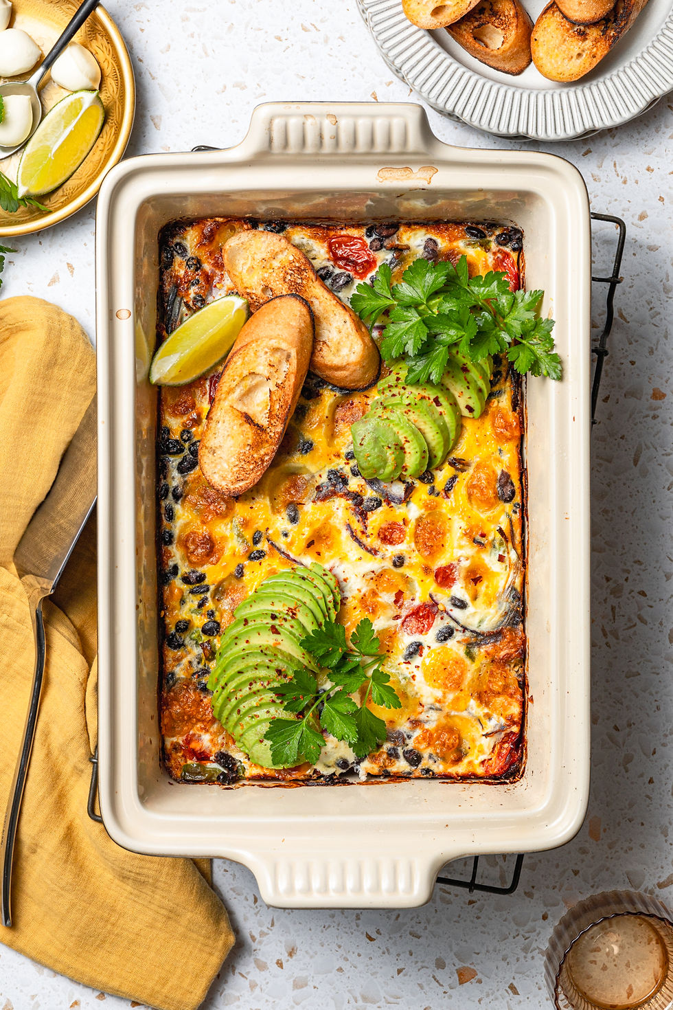 Baked Mexican Frittata with Beans, Gluten-Free