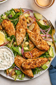 Airfryer Parmesan Chicken Tenders with Truffle Oil, gluten-free
