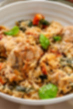 Creamy Tuscan Chicken and Rice (gluten-free)