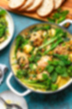 One-Pot Chicken and Chickpeas with Broccolini, gluten-free