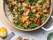 Gnocchi and Salmon Bake, gluten-free