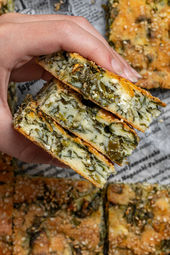 Lazy Spanakopita - Gluten Free Greek Blatsaria (Μπλατσαριά)