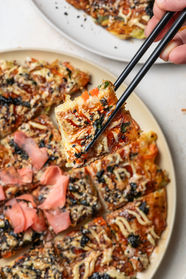 Okonomiyaki Japanese Savoury Pancake, gluten-free