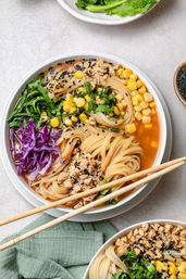Miso Chicken Noodle Soup, gluten-free