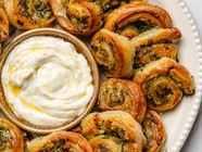 Spinach and Feta Pinwheels gluten-free