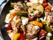 Greek Chicken and Vegetables Tray Bake