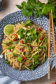Cucumber Noodle Salad with Sichuan Dressing, gluten-free