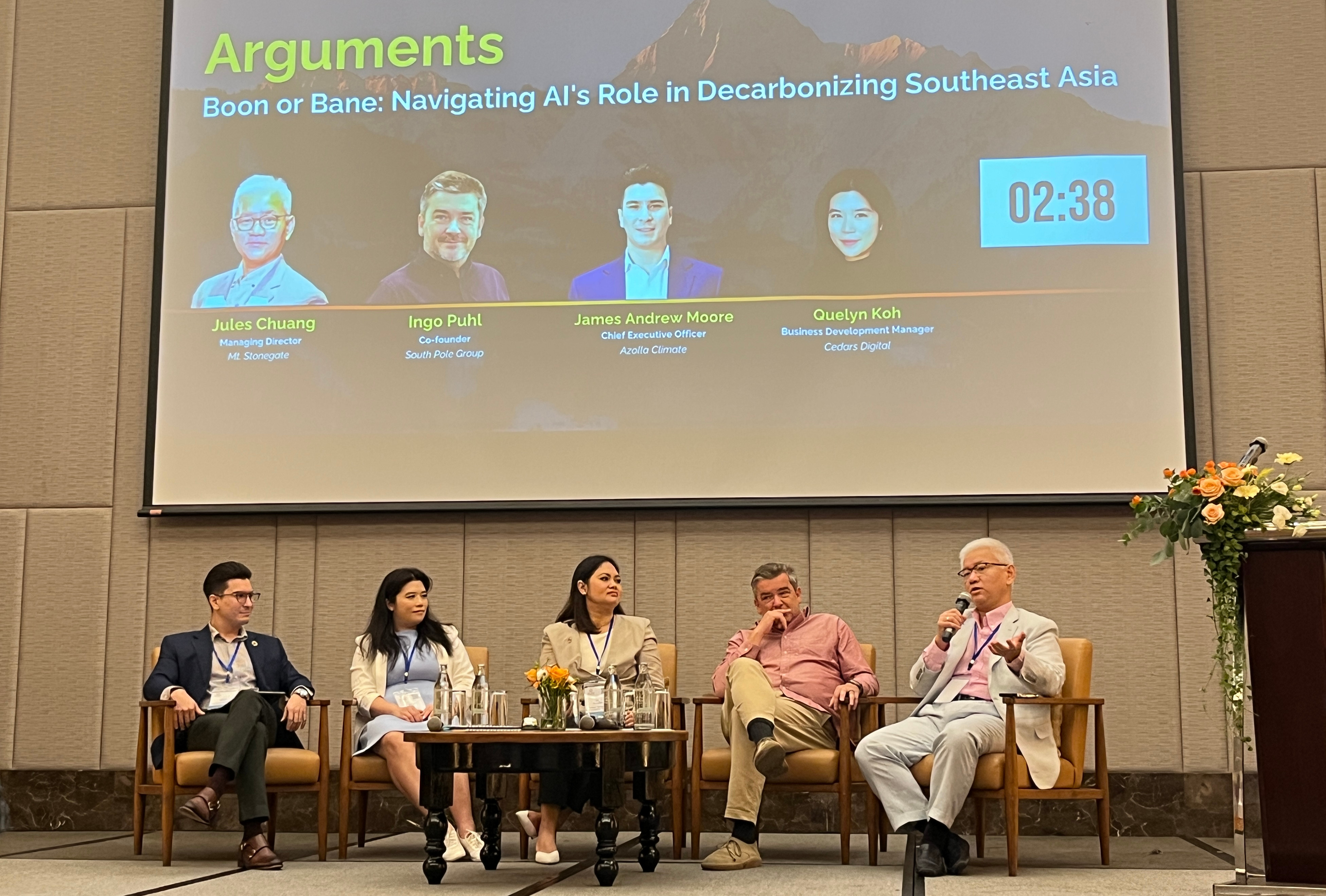 Figure 1. Panel Discussion on "Navigating AI’s Role in Decarbonizing Southeast Asia"