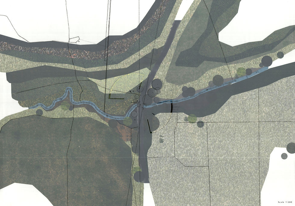 Site Plan, with spatial interests