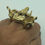 Miniatura: Nubian Triple Ram Ring Brass