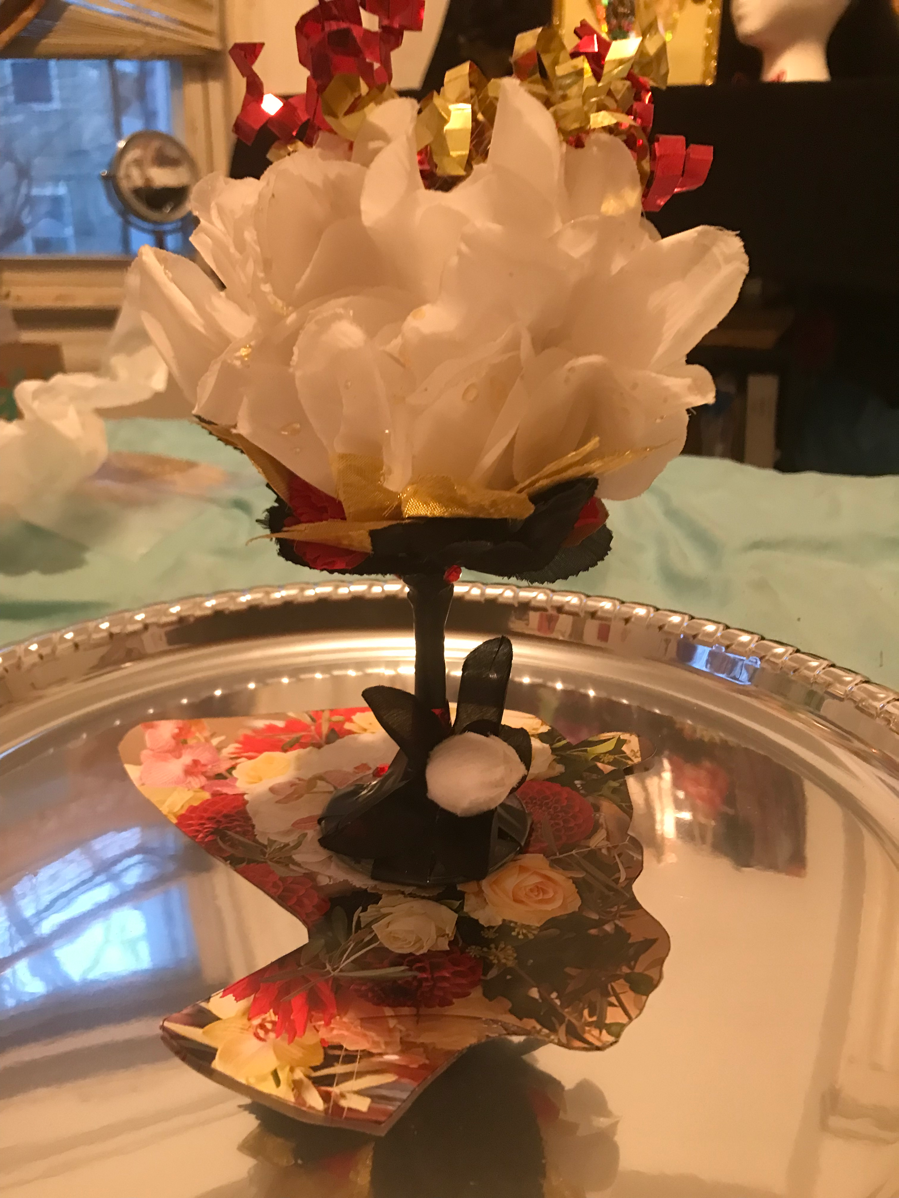 White Royal flower/Goddess Head