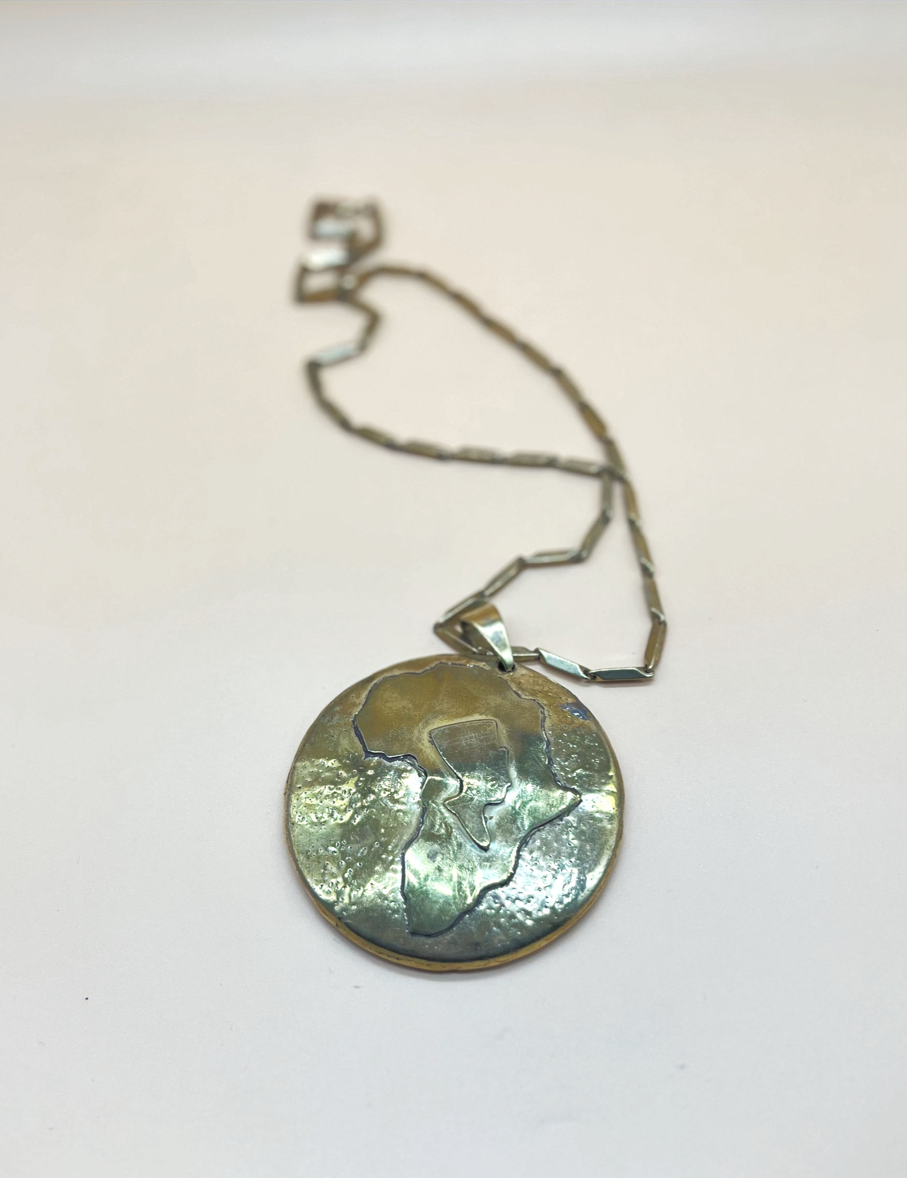 Nefertiti African Medallion Brass