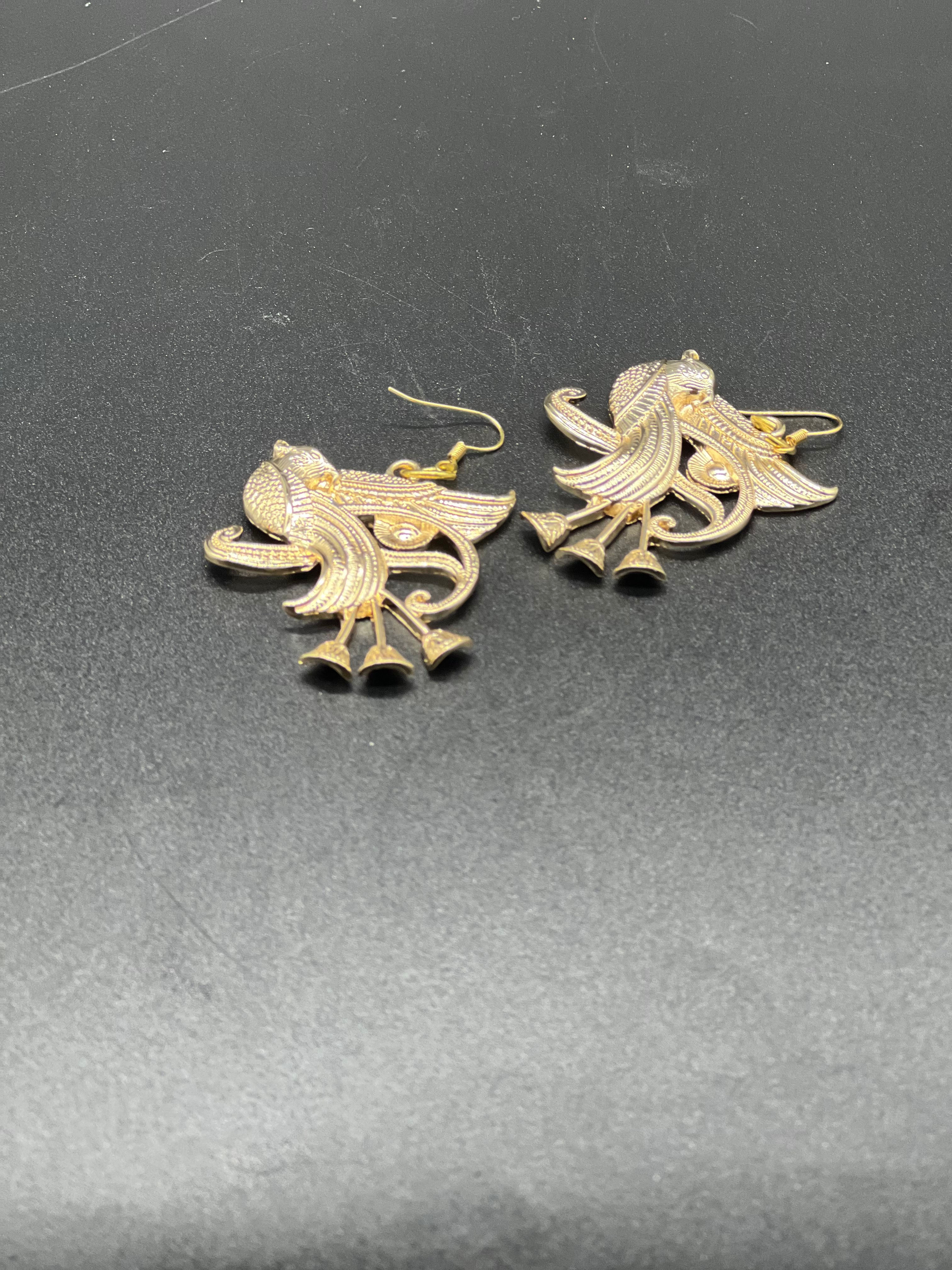 Falcon/Eye Gold Costume Earrimgs