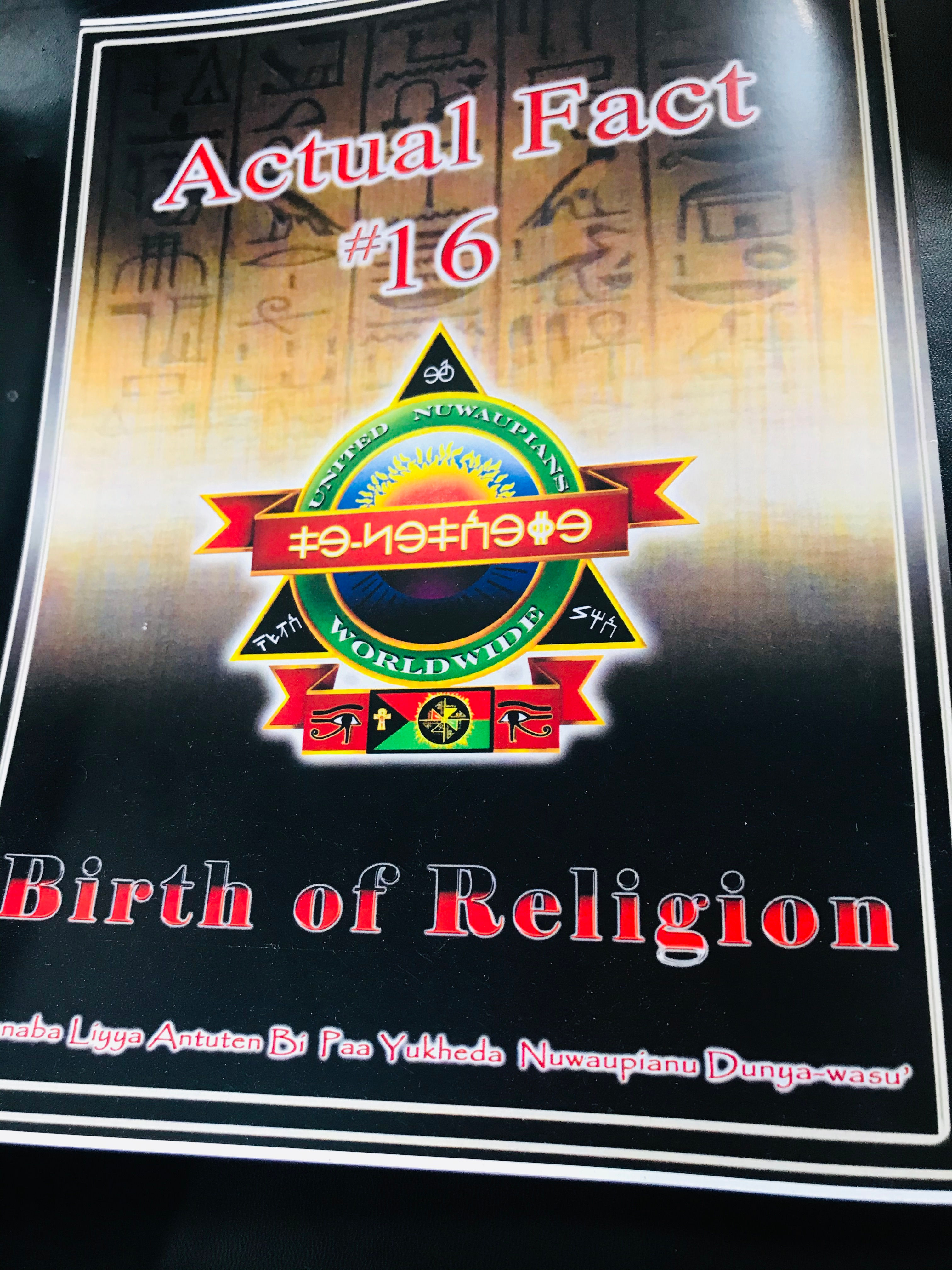 Birth of Religion