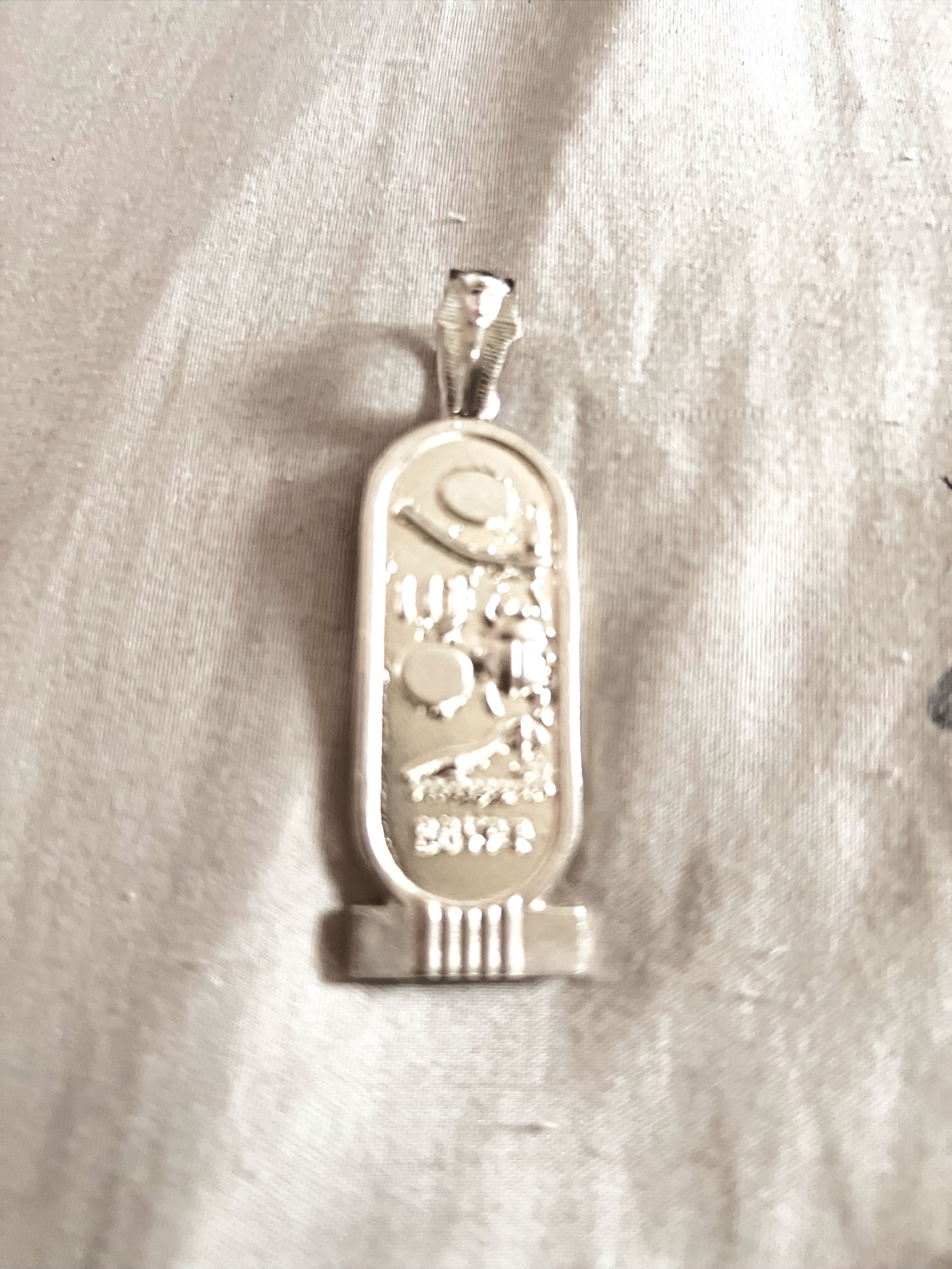 Egyptian Cartouche Sterling Silver