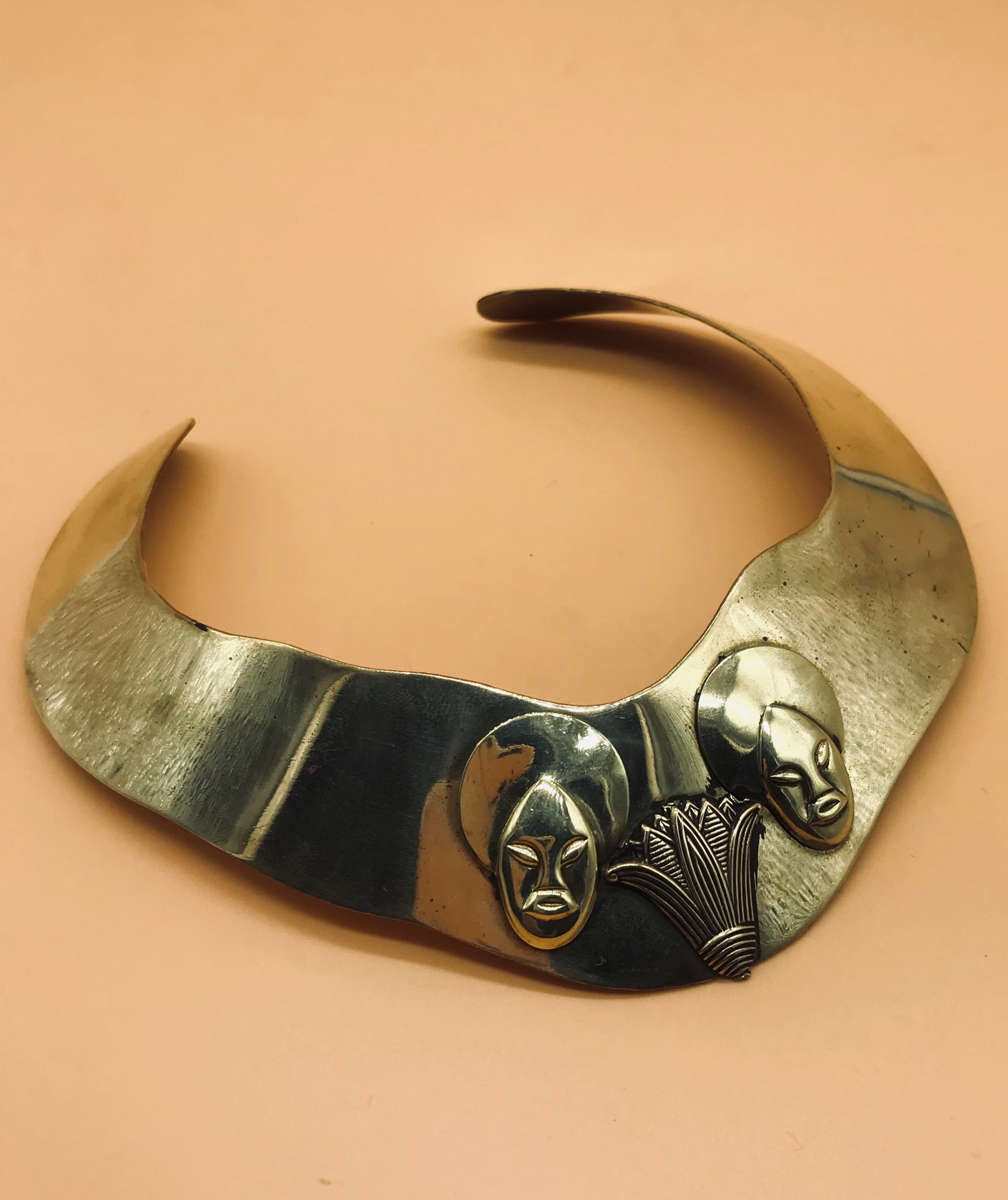 Brass Afro Collar