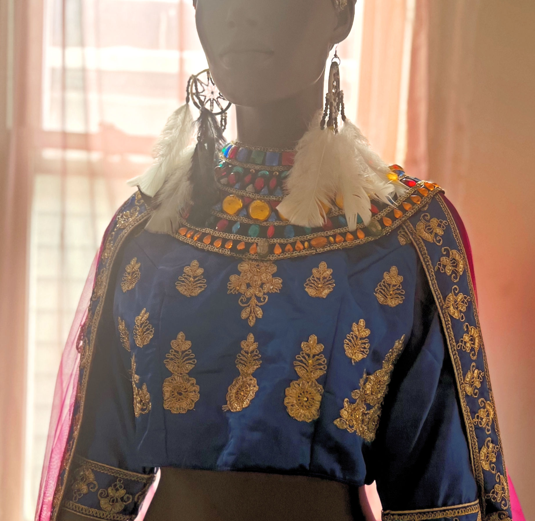 Cultural Feminine attire multi-color